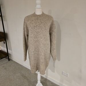 Topshop Taupe Knit Sweater